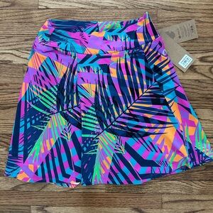 NWT Tropical Print Women's Skirt with Shorts